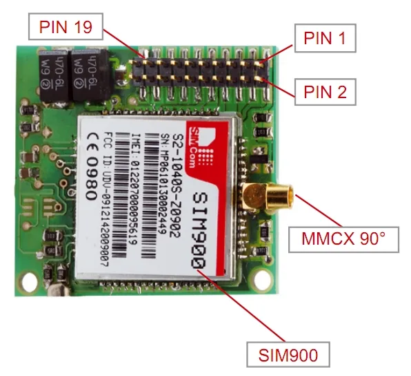 Small Breakout for SIM900 GSM Module