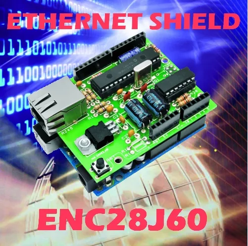 Low cost Ethernet shield with ENC28J60