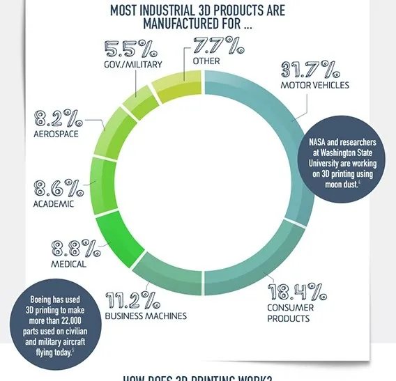 Informative 3D Printing Infographic