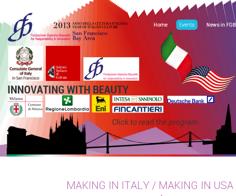 Innovating with Beauty an event about Italian way of Making in San Francisco