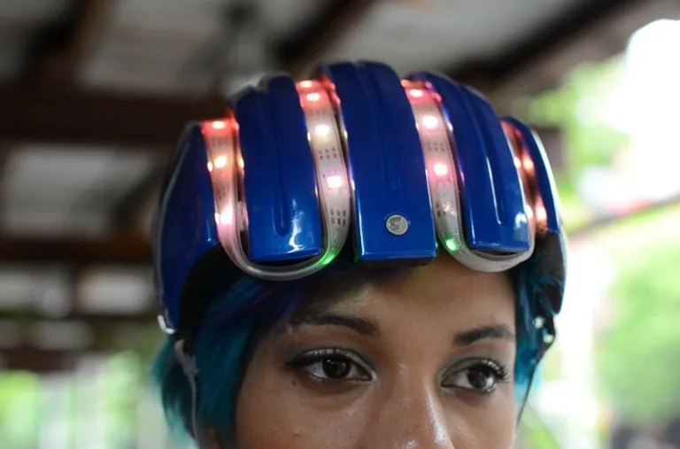 A clever invention: Citi Bike “Smart” Helmet Navigates to the Nearest Station (from Adafruit)