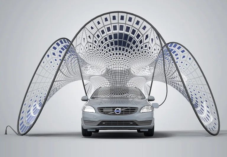 Volvo V60’s portable solar-powered pavilion