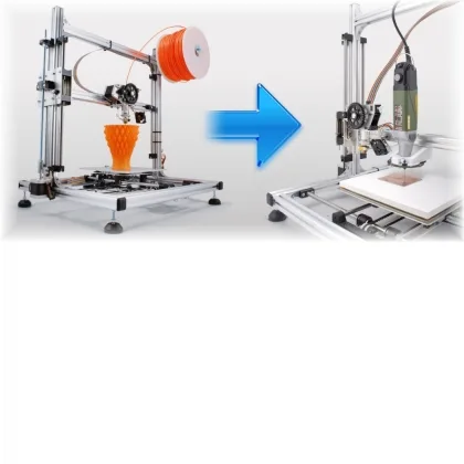 How to Transform your 3Drag 3D Printer in a CNC milling machine