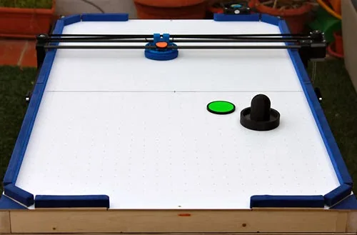 Creating an Air Hockey Robot with a 3D printer hack