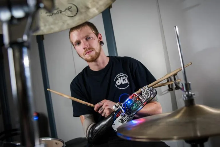 A Robotic Drum Prosthesis Project (Video)
