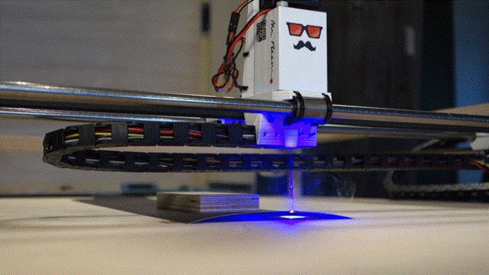 Mr Beam is a Portable Open Source Laser Cutter and Engraver Kit