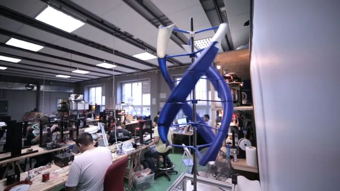 AirEnergy 3D is a 3D printed, opensource, mobile wind turbine
