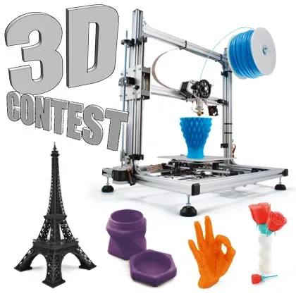 Here are the Winners from the 3Drag 3d printing contest
