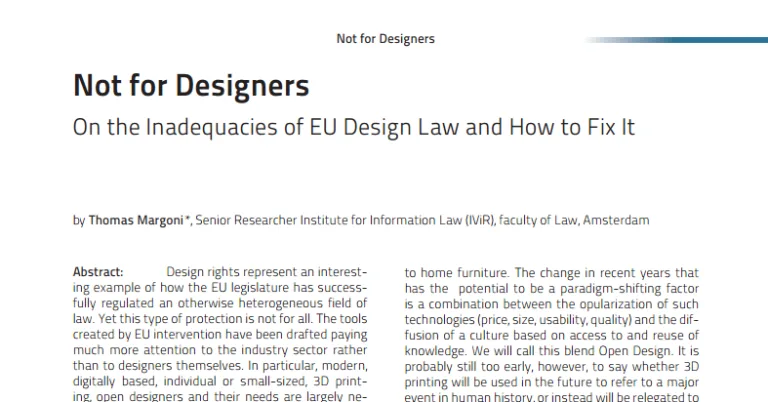A Key paper on EU Design Law that you should read if doing business in Hardware