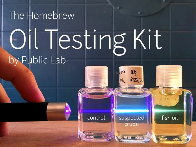 Check out the OpenSource Homebrew Oil Testing Kit from Public Lab