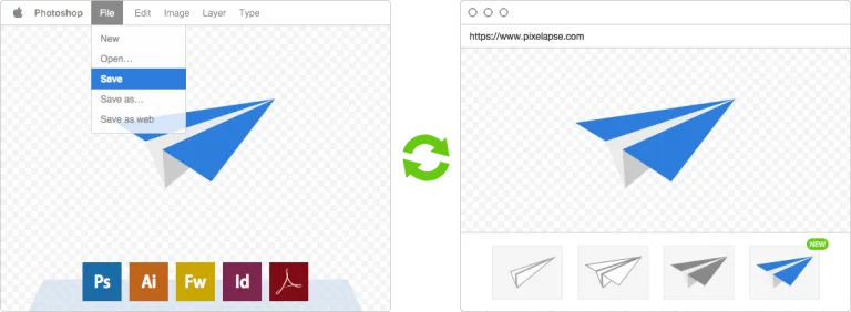 Pixelapse offer Visual version control for (2D) designers (for now)