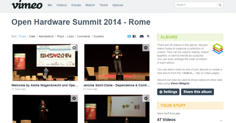 Access all Open Hardware Summit 2014 videos!