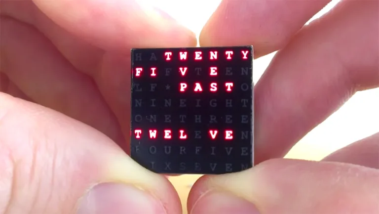 New version of amazing Micro Word Clock showcased in Video