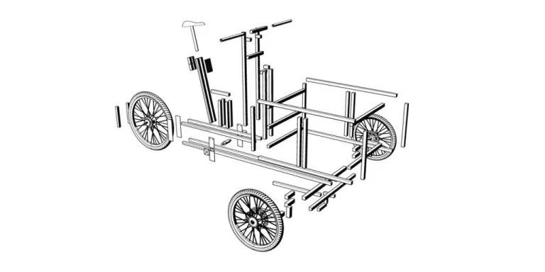 XYZ CARGO is a modular bike based on Open Source framework N55