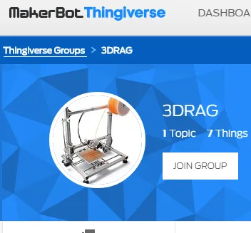 3Drag has a Group… on Thingiverse