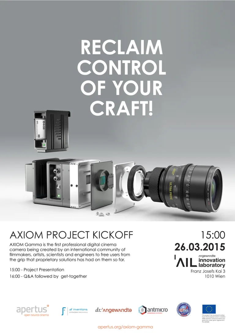 AXIOM Gamma Kickoff Event: full featured open source camera is coming!