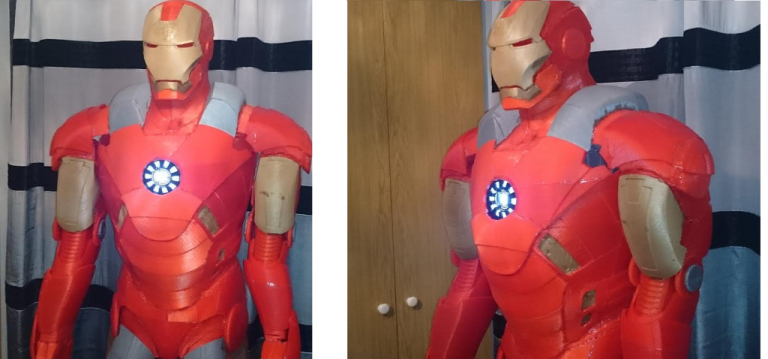Life-Size 3D Printed Iron Man Suit, made with 3DRag printer!