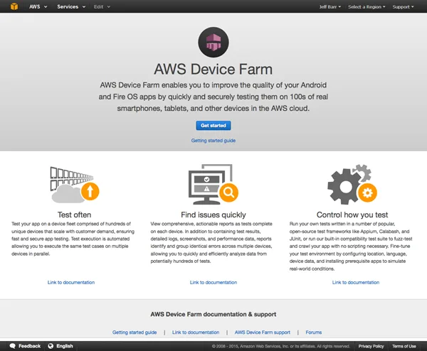 AWS Device Farm – Test Mobile Apps on 200 Real Devices almost free of charge