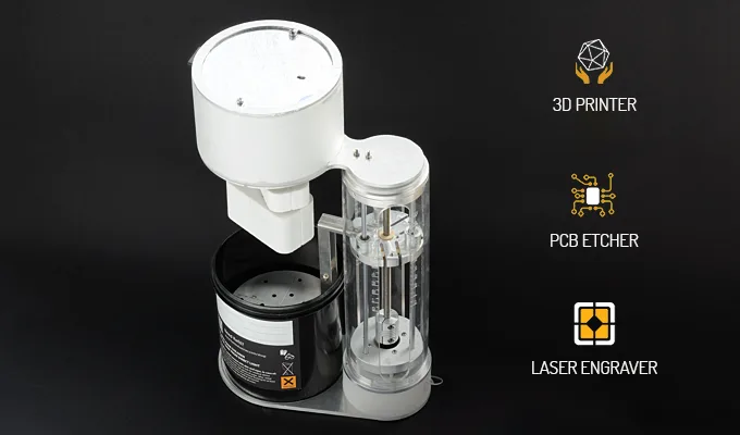 LumiPocket LT: a 3D resin printer, engraver and etcher combo on Kickstarter now