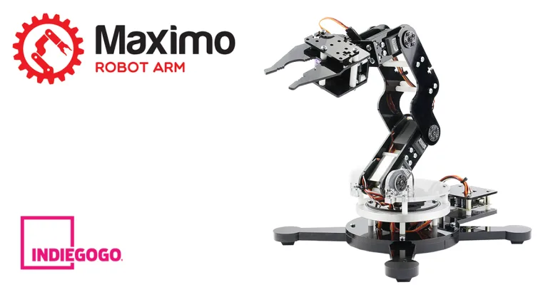 Maximo Desktop Robot Arm on Indiegogo