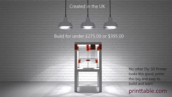 Printtable: the large-format 3D printer made from two IKEA tables, yours for under $395