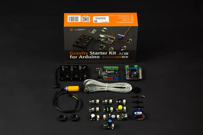 Gravity Starter Kit for Arduino: all you need is code!