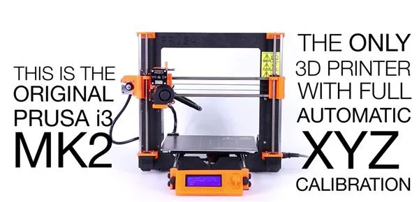 Prusa I3 MK2 3D, the first printer to auto-calibrate its geometry!