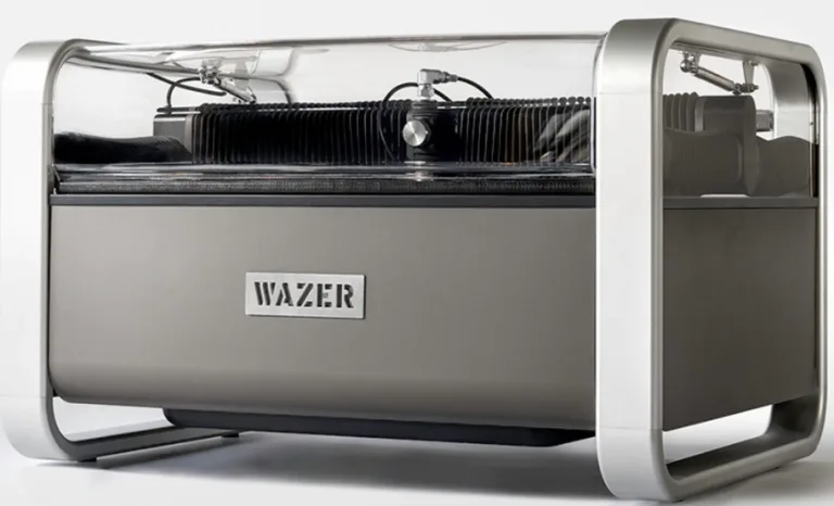 The First Desktop Waterjet Cutter by WAZER, 500% funded in 2 days on Kickstarter
