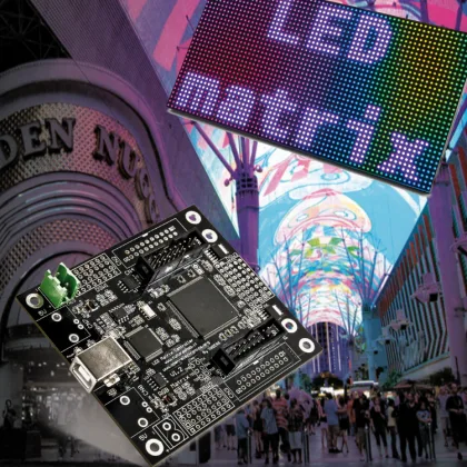 A FPGA controlled RGB LED MATRIX for Incredible Effects – the Hardware