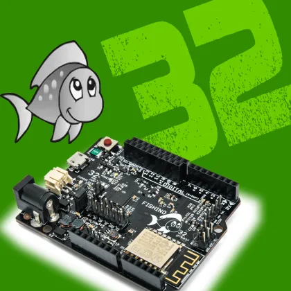 A 32-BIT FISHINO! WiFi, SD card, RTC, audio codec, LiPo and more…
