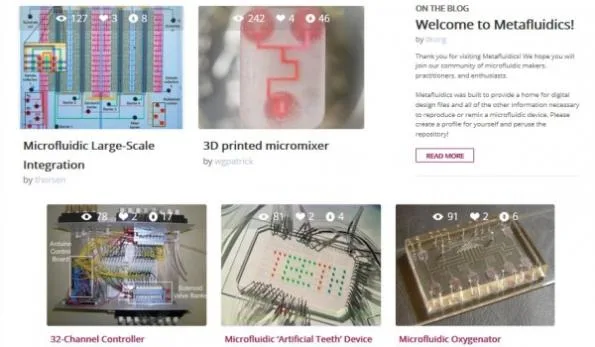 Metafluidics.org: the open source website for lab-on-a-chip devices