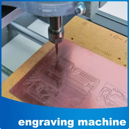 Engraving PCBs by means of a CNC