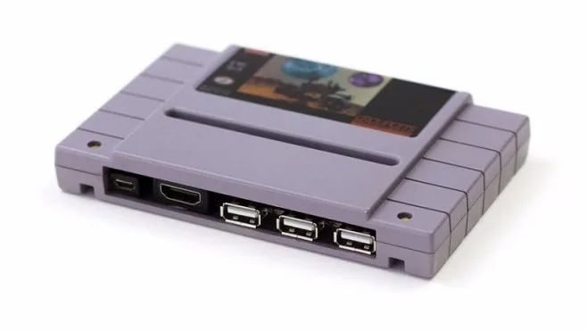 DIY a Raspberry Pi Emulator in a Small SNES Cartridge