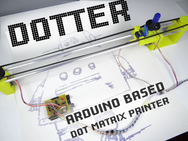 Dotter: DIY Arduino Powered Dot Matrix Printer