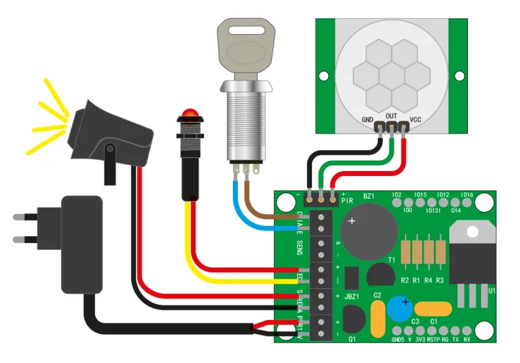 Build a Simple Presence Alarm system with email notifications