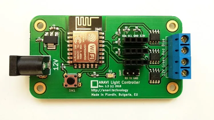 Open Source ESP8266 based Light Controller on CrowdSupply