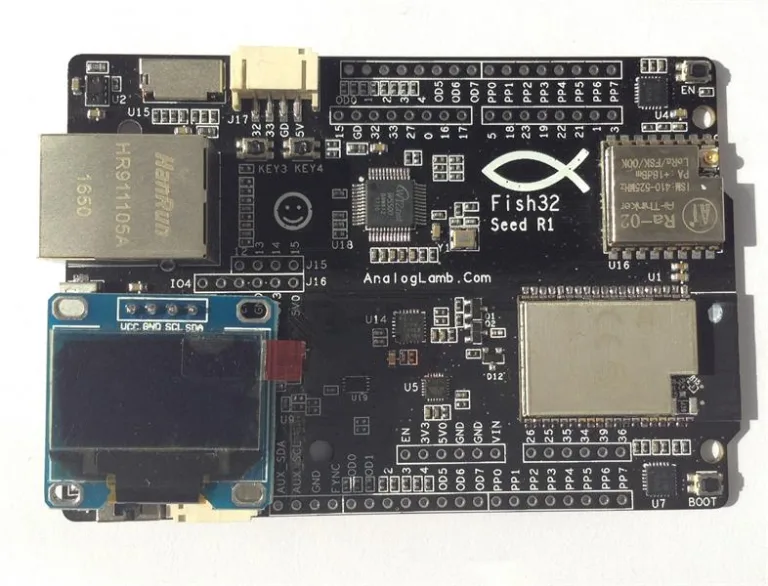 Open Hardware Fish32 Seed Board – ESP32 Community Education Board