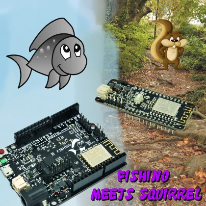 Fishino (the board for IoT and wearable) meets Squirrel (part 2)