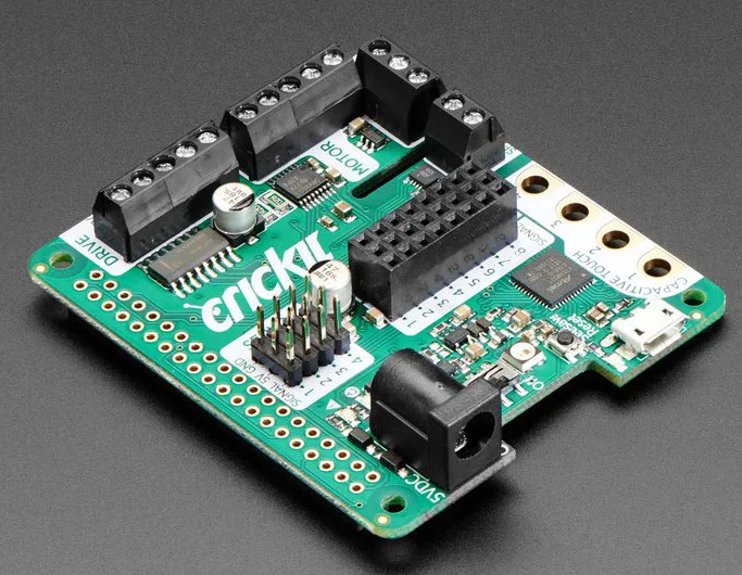 Crickit, the Python-oriented RPi HAT add-on for robotics!