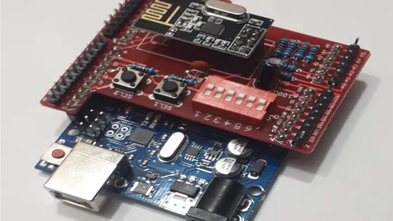 NRF24L01+ Arduino Wireless Transceiver Shield Now on Kickstarter