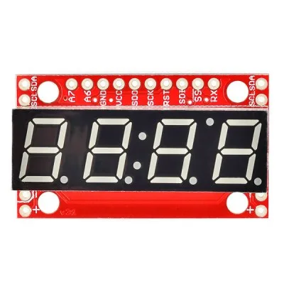 4 Digit Display with TTL, SPI or I2C Serial Interface