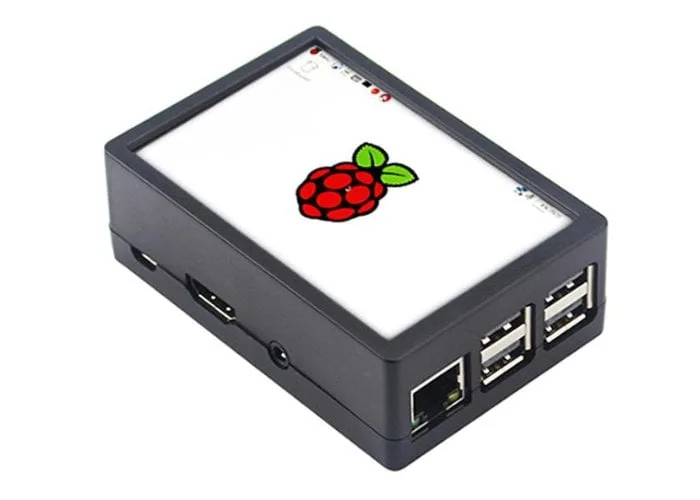 Affordable Raspberry Pi case with 3.5″ Touchscreen Display on Top