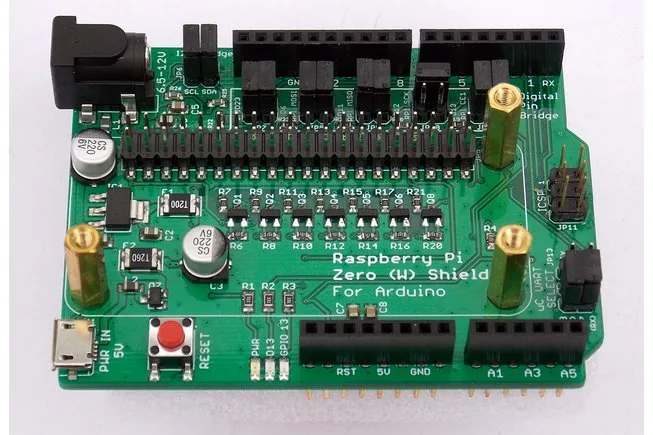 Raspberry Pi Zero (W) Shield for Arduino