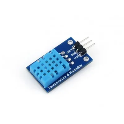 Board with DHT11 temperature and humidity sensor