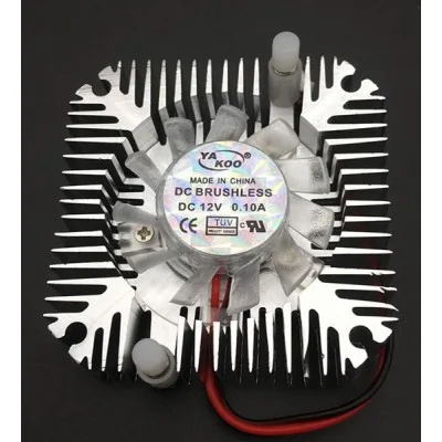 Aluminum heat sink with 12 volt fan