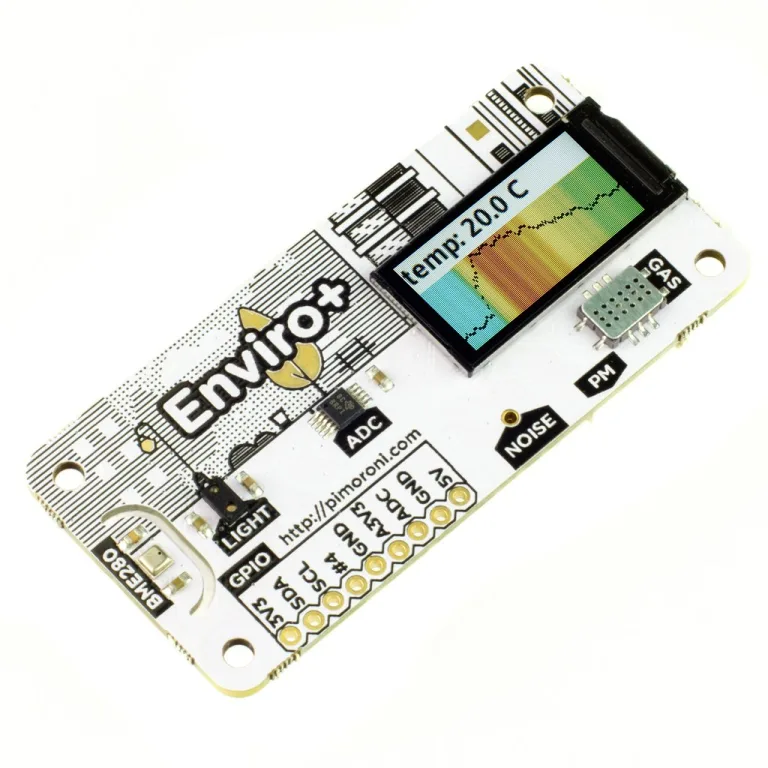 Enviro+ Pi Hat for Indoors and Out Air Pollution Monitoring