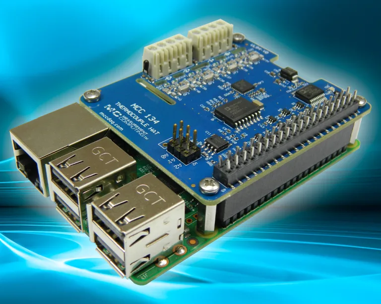 MCC 134 Thermocouple Measurement HAT for Raspberry Pi