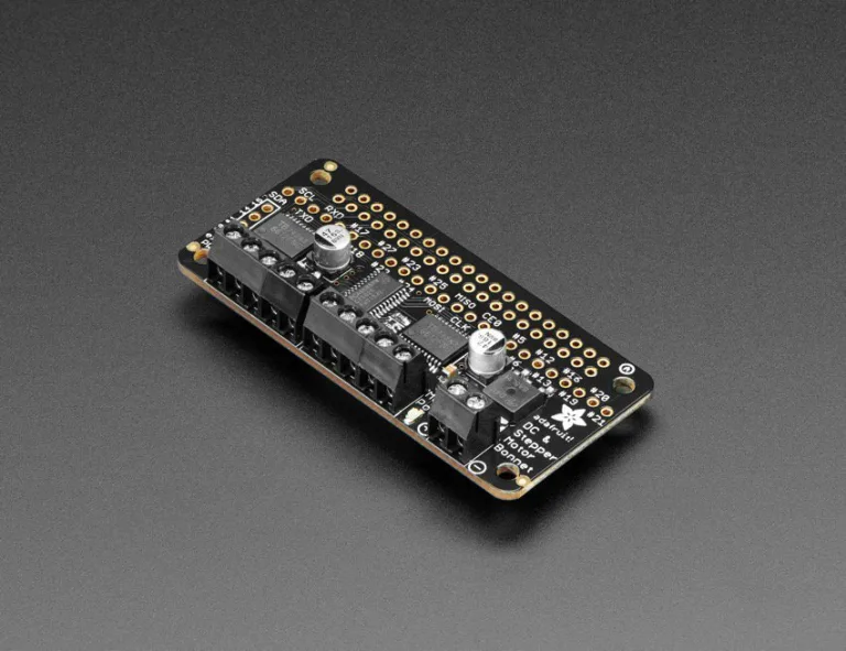 Adafruit DC & Stepper Motor Bonnet for Your Pi Now Available