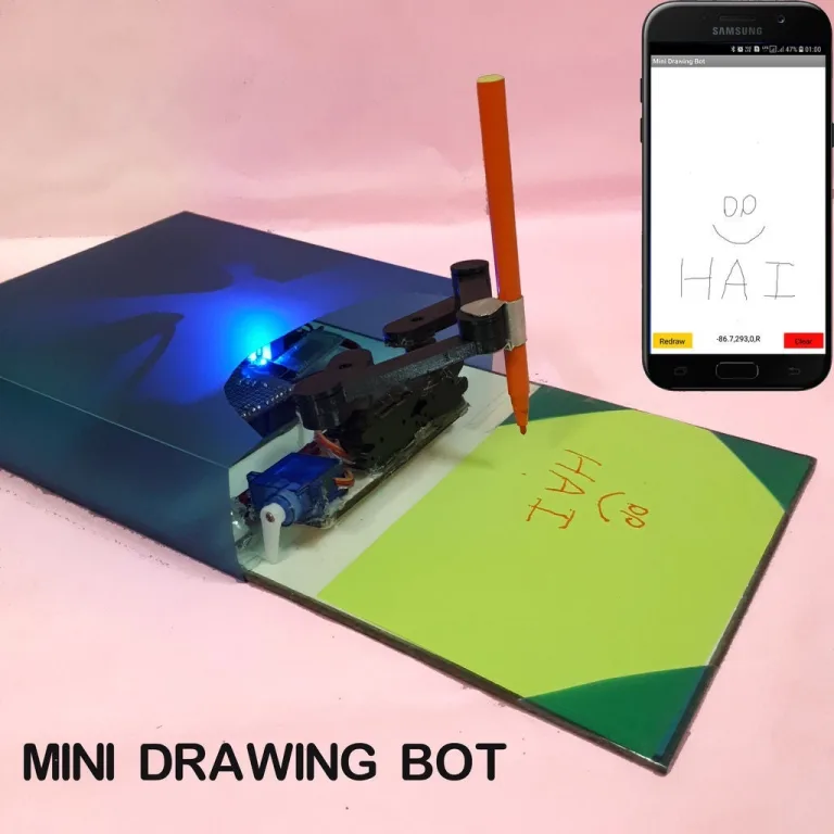 Mini Drawing Bot – Live Android App – Trignomentry