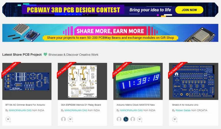 PCBWay 3rd PCB Design Contest